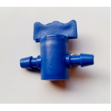 Manual control valve for 4mm feeder tube- Blue-25 Pcs
